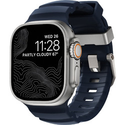Nomad Rocky Point FKM Λουράκι Σιλικόνης Natural / Atlantic Blue (Apple Watch 42 / 44 / 45 / 49mm)