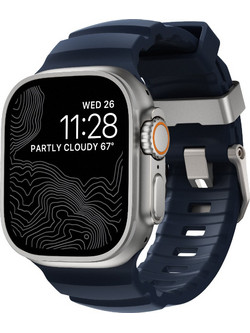 Nomad Rocky Point FKM Λουράκι Σιλικόνης Natural / Atlantic Blue (Apple Watch 42 / 44 / 45 / 49mm)