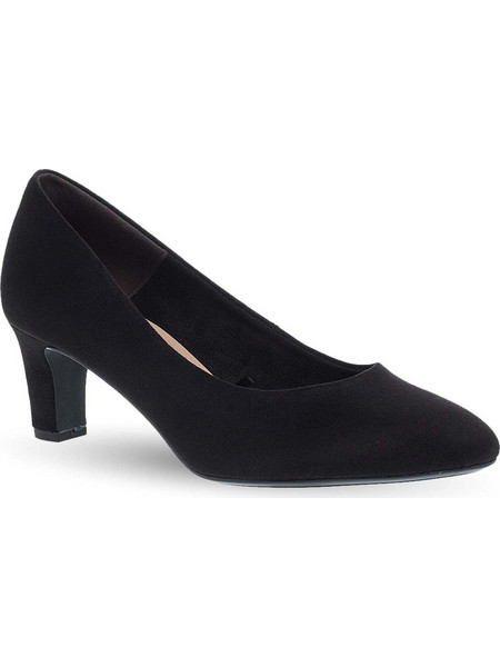 Tamaris Γόβες Suede με Χοντρό Χαμηλό Τακούνι Μαύρες 1-22418-41-001