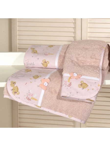 Baby Oliver Des 412-1 Σετ Βρεφικές Πετσέτες 2τμχ 450gr/m²