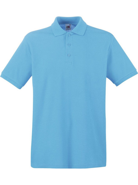 Fruit of The Loom Ανδρική Μπλούζα Polo Κοντομάνικη Azure Blue 63-218-0