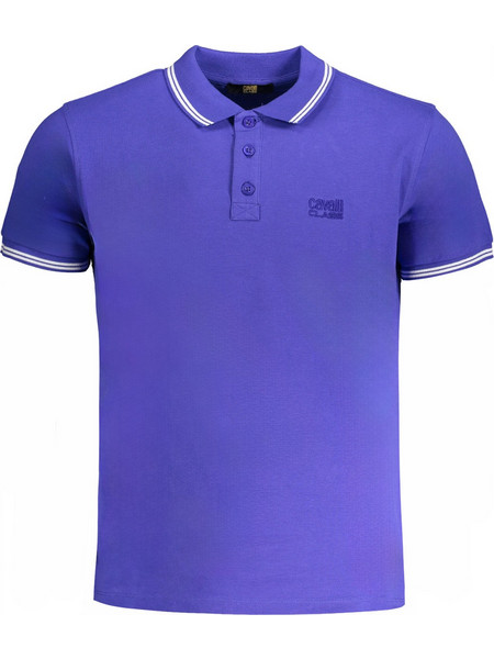Cavalli Ανδρική Μπλούζα Polo Κοντομάνικη Royal Blue QXT64X-KB002-ROYALW