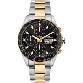 Philip Watch Ανδρικό Ρολόι Χρονογράφος με Ασημί Χρυσό Μεταλλικό Μπρασελέ R8243607007