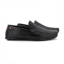Robinson Ανδρικά Μοκασίνια Loafers Δερμάτινα Μαύρα 72881