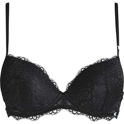 Infiore Happy Σουτιέν Balconette Push Up με Μπανέλα Μαύρο 3000