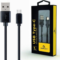 Cablexpert USB-A to USB-C 36W 1m Black CC-USB2-AMCM-1M