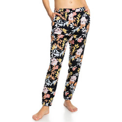 Roxy Υφασμάτινο Γυναικείο Παντελόνι Jogger Relaxed Εφαρμογή Μαύρο Πολύχρωμο ERJX603289-XKYB