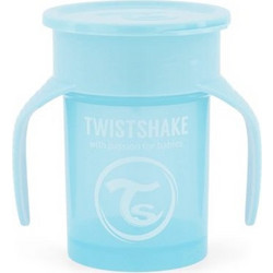 Twistshake Εκπαιδευτικό Κύπελλο Spill-Free 360 Pastel Blue 230ml