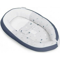 Doomoo Cocoon Blue Grey Moon Βρεφικό Μαξιλάρι Φωλιά 80x50cm