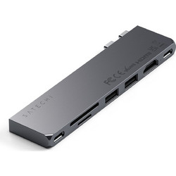 Satechi Pro Slim Dual USB-C Docking Station με HDMI 4K Ethernet
