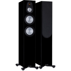 Monitor Audio Silver 300 7G Ζεύγος Ηχείων Hi-Fi Δαπέδου 200W 3 Δρόμων High Gloss Black