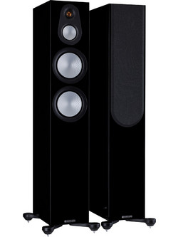 Monitor Audio Silver 300 7G Ζεύγος Ηχείων Hi-Fi Δαπέδου 200W 3 Δρόμων High Gloss Black