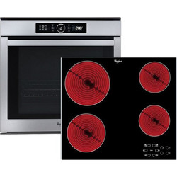 Whirlpool Φούρνος Ηλεκτρικός Άνω Πάγκου 73lt 59.5cm AKZM8480IX με Κεραμικές Εστίες AKT8090/LX