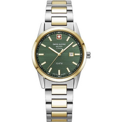 Swiss Alpine Military Argos Γυναικείο Ρολόι με Ασημί Χρυσό Μεταλλικό Μπρασελέ SAM7767.1144