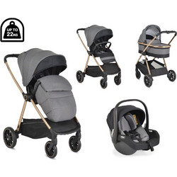 Cangaroo Hydra Καρότσι Μωρού 3 σε 1 Grey