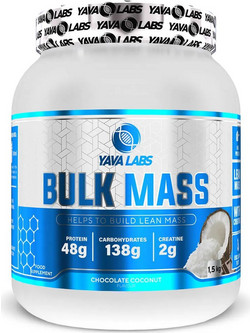 Yava Labs Bulk Mass Chocolate Coconut Πρωτεΐνη Ορού Γάλακτος Όγκου 1.5kg