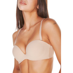Dorina Michelle Σουτιέν Strapless με Ελαφριά Ενίσχυση με Μπανέλα Μπεζ D17193A-B60