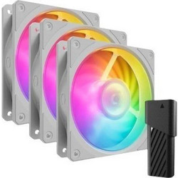 Cooler Master Mobius 120P Case Fan 120mm ARGB με Σύνδεση 4-Pin PWM 3τμχ White
