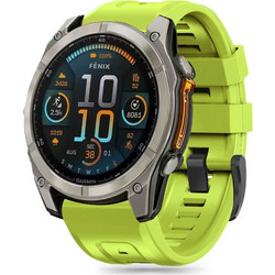 Tech-Protect Silicone Λουράκι Σιλικόνης Lime (Garmin Fenix 5 / 6 / 6 Pro / 7 / 8 / Ε 47mm)