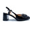 Versace 19V69 Γόβες Λουστρίνι με Χοντρό Ψηλό Τακούνι & Λουράκι Μαύρες AM3C3156-199