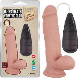 Chisa Novelties Ultra Beats Ρεαλιστικός Δονητής για Ζευγάρια με Τηλεχειριστήριο 17.5cm Flesh