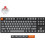 Keychron K8 Max QMK Ασύρματο Μηχανικό Gaming Πληκτρολόγιο TenKeyLess με Keychron Super Red Διακόπτες RGB Grey