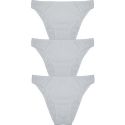 Helios Βαμβακερά Ψηλόμεσα Γυναικεία Slip Λευκά 3Pack 83720