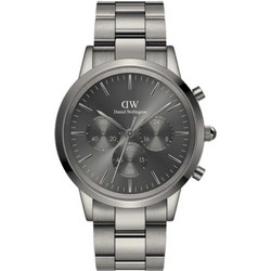 Daniel Wellington Iconic Ανδρικό Ρολόι Χρονογράφος με Ασημί Μεταλλικό Μπρασελέ DW00100643