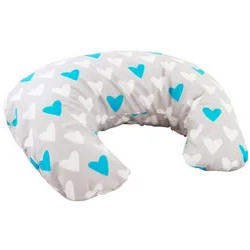 Sensillo Hearts Μαξιλάρι Θηλασμού Τιρκουάζ 60cm