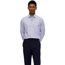 Selected Ανδρικό Πουκάμισο Βαμβακερό Μακρυμάνικο Slim Fit Μπλε 16092939