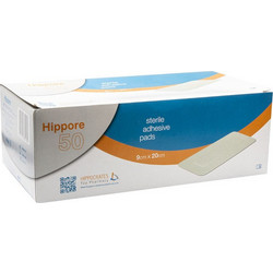 Hippocrates Topmedical Hippore HydroSafe Αποστειρωμένα Αδιάβροχα Αυτοκόλλητα Επιθέματα 9x20cm 50τμχ