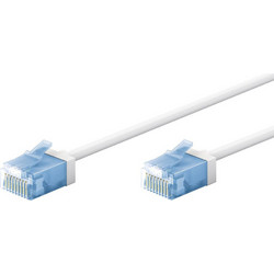 Goobay U/UTP Cat.6a Καλώδιο Δικτύου Ethernet 0.5m White 74285