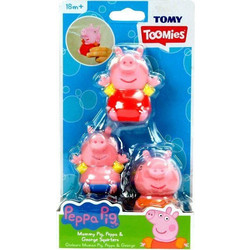Tomy Toomies Mummy Pig, Peppa Pig, George Σετ Μπουγελόφατσες 18+ Μηνών 3τμχ