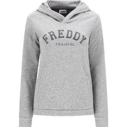 Freddy Γυναικείο Αθλητικό Φούτερ με Κουκούλα Γκρι F1WTRS6M-H55
