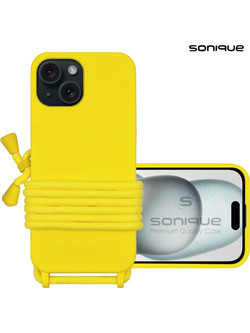 Sonique Carryhang Back Cover Yellow (iPhone 15)