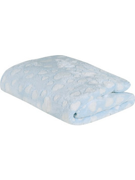 Das Home Relax 4908 Κουβέρτα Αγκαλιάς Βελουτέ 75x100 Γαλάζια