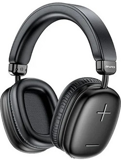 Awei AT6 Ασύρματα Bluetooth Ακουστικά Over Ear Μαύρα