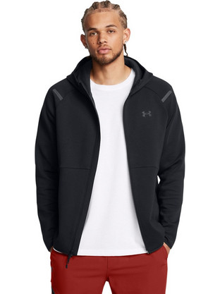 Under Armour Ανδρική Ζακέτα Fleece με Κουκούλα και Φερμουάρ Μαύρη 1389352-001