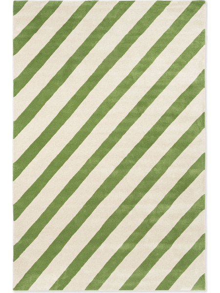 Harlequin Paper Straw Χειροποίητο Χαλί Ορθογώνιο Μάλλινο 170x240cm 144317 Green White