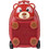 Zoolittle Trolly Bear ZOO-1712 Παιδική Βαλίτσα Καμπίνας 47.5x34.5x31.5cm με 4 Ρόδες Κόκκινη