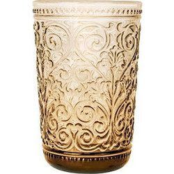 Cryspo Trio Ποτήρια Νερού Γυάλινα Tiero Brown Καφέ 410ml 6τμχ CTSTORE-5290650