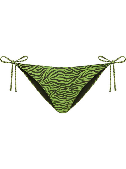 Save The Duck Bikini Slip Animal Print Lime DV1767W-WIPO18-21111