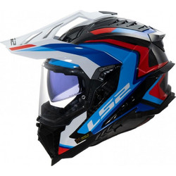 LS2 MX701 C Explorer Frontier II Blue Red Black White Κράνος Μηχανής Full Face 1450gr