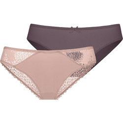 Dorina Amora Γυναικεία Slip με Δαντέλα 2Pack FXBF0053LA130-2X0365