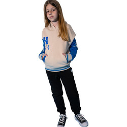 Ebita Παιδικό Σετ Φόρμας Μπεζ Royal Blue Μαύρο 243024