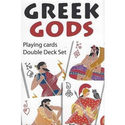 Mediterraneo Greek Gods Σετ Τράπουλες 2τμχ Λευκές