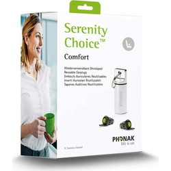 Phonak Serenity Choice Comfort Ωτοασπίδες 2τμχ Μαύρες