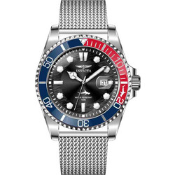 Invicta Pro Diver Ανδρικό Ρολόι με Ασημί Μεταλλικό Μπρασελέ 47176