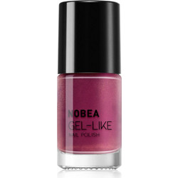 Nobea Metal Gel-like Pearl Cherry N55 Gloss Βερνίκι Νυχιών Μακράς Διαρκείας 6ml