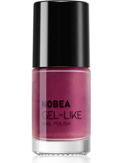 Nobea Metal Gel-like Pearl Cherry N55 Gloss Βερνίκι Νυχιών Μακράς Διαρκείας 6ml